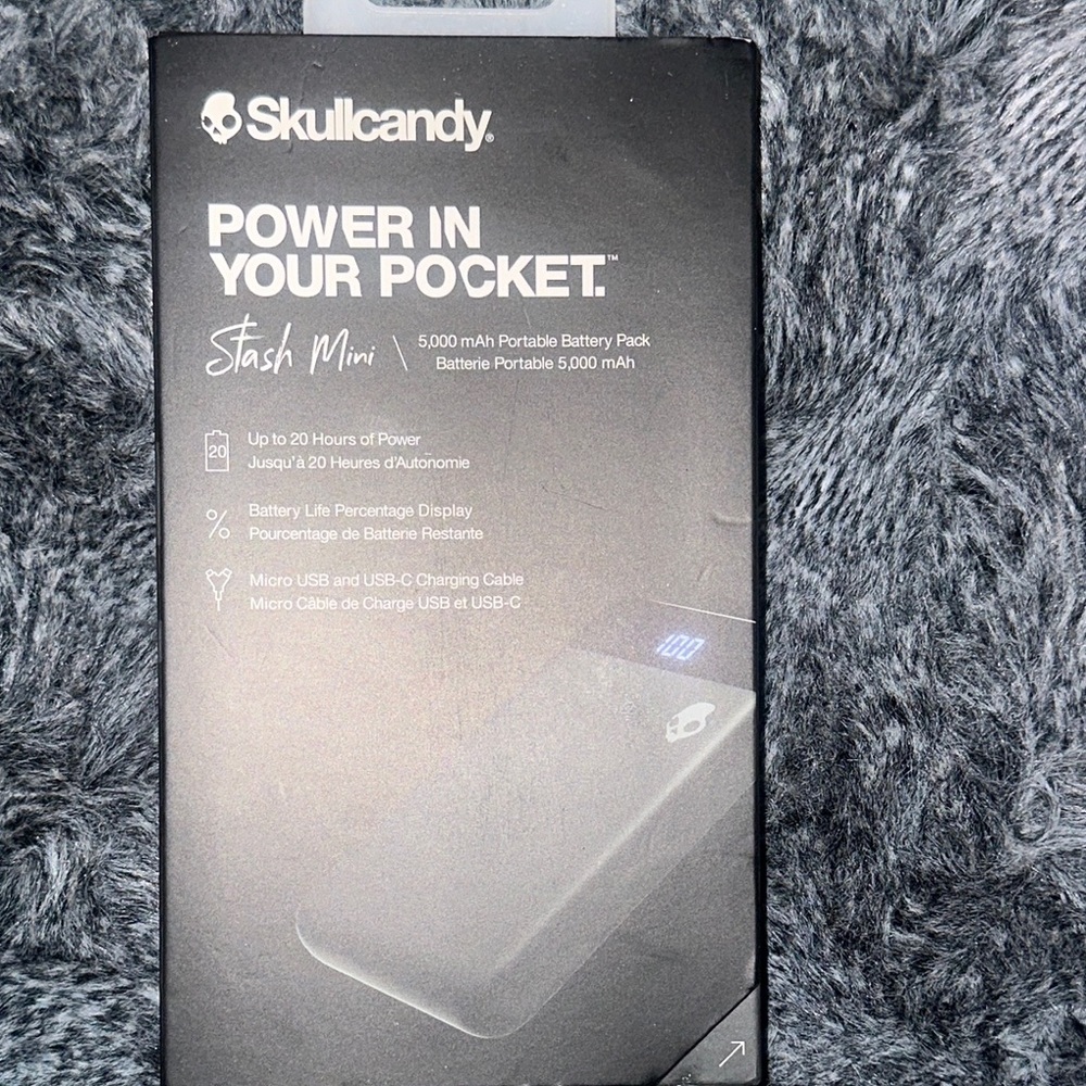 Skullcandy Stash Mini Power Bank - Black